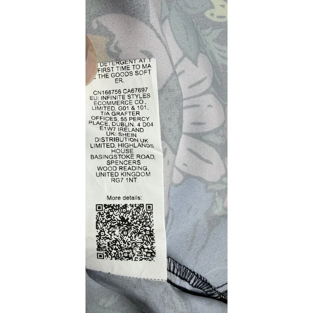 Men's Skull Floral Button Up Shirt 2XL Hawaiian Camp‎ Rockabilly
